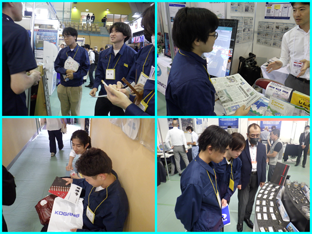 電気システム学科が諏訪圏工業メッセを見学しました
