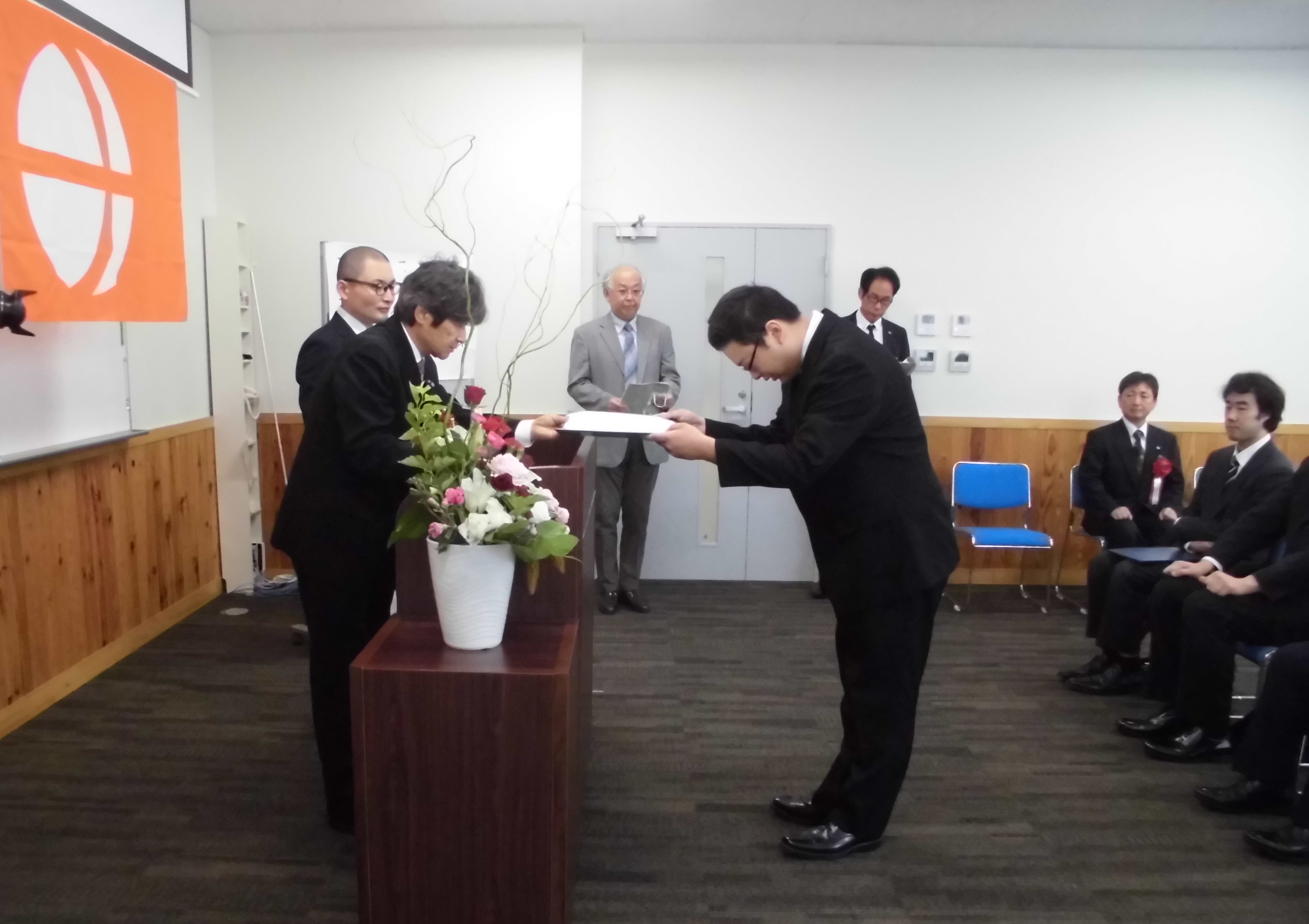短期過程機械科（前期）の修了式を行いました。